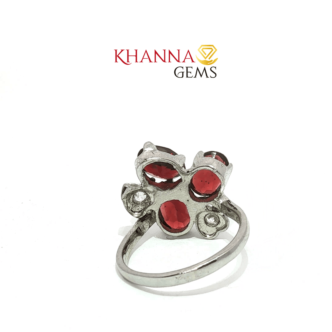2.80/GM  GARNET ZIRCON RING Earrings - G0371
