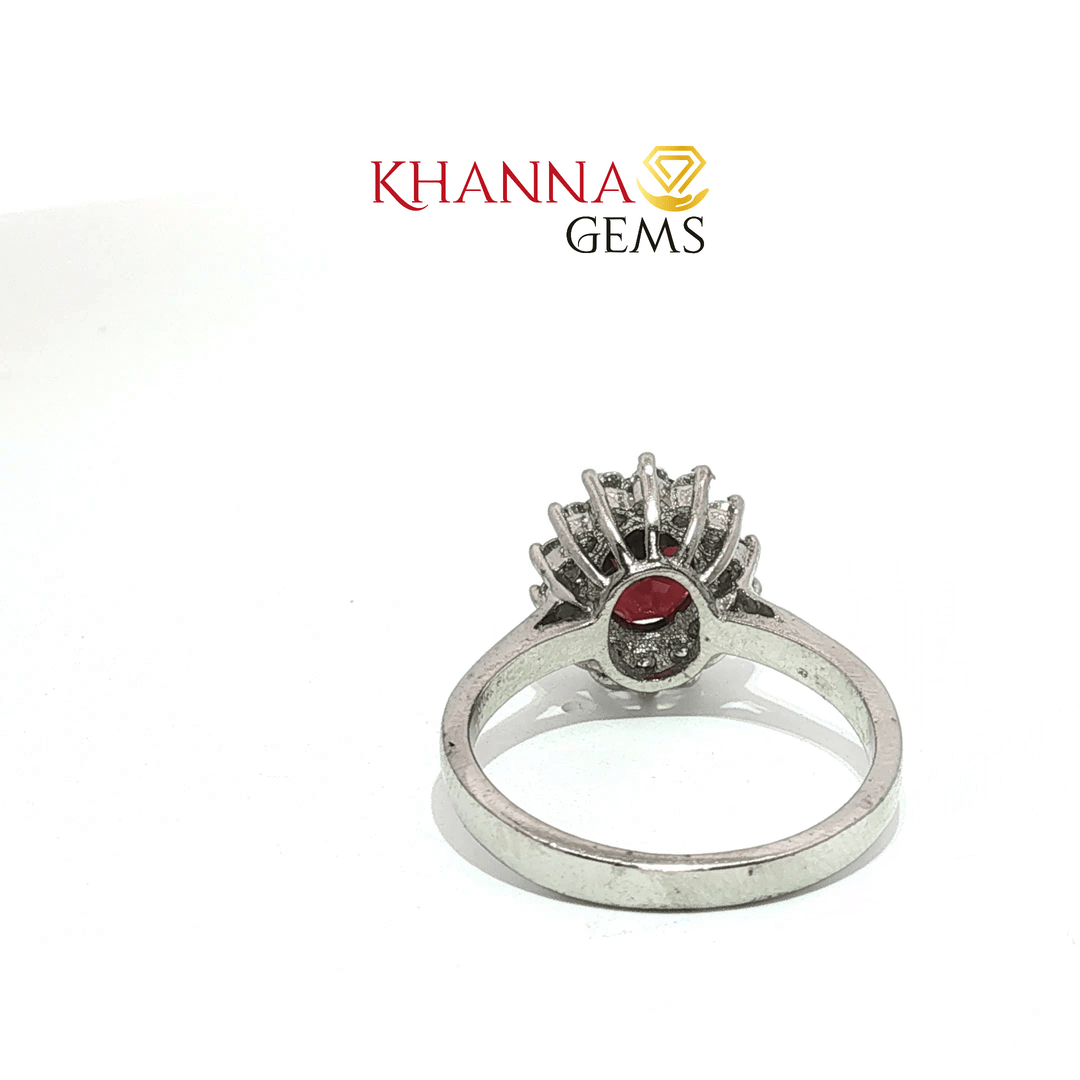 3.47/GM  GARNET ZIRCON RING Earrings - G0372