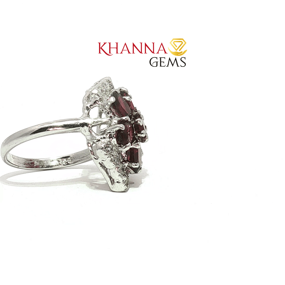 5.44/GM  GARNET ZIRCON RING Earrings - G0064