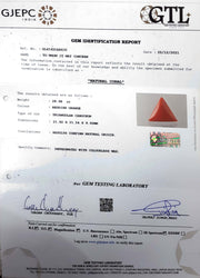 28.98/CT Natural Red Coral With Govt. Lab Certificate (3700)