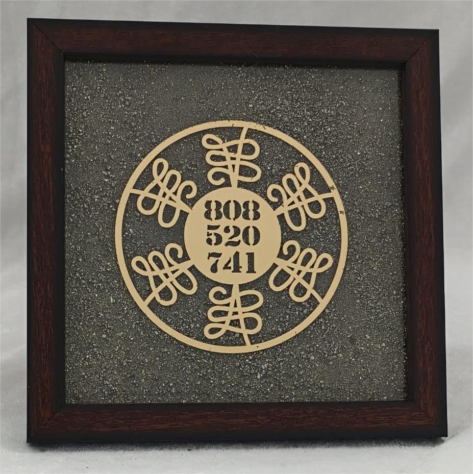 GOLDEN PYRITE ZIBU FRAME FOR HEALING