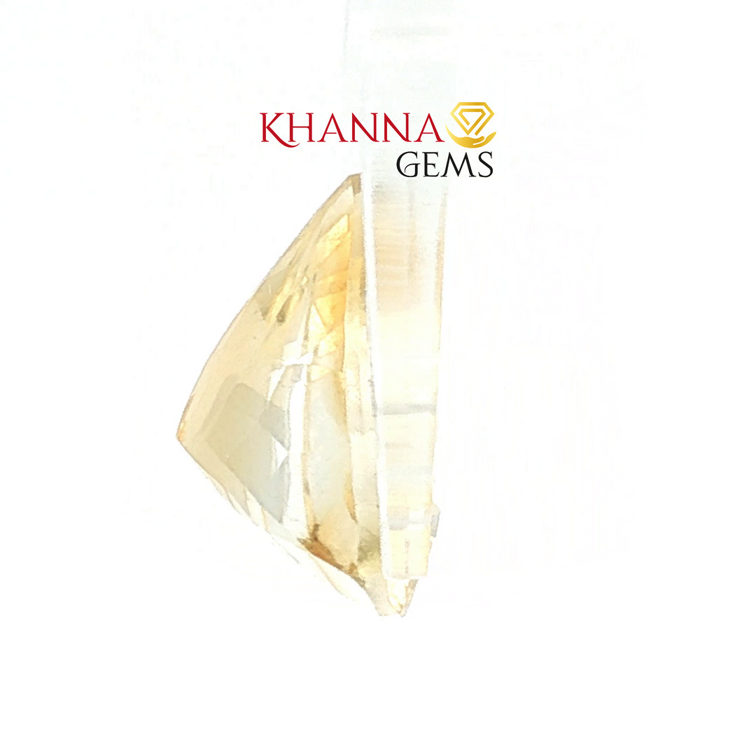 8.55/CT Natural Certified Golden Topaz Gemstone -GTZTRA014