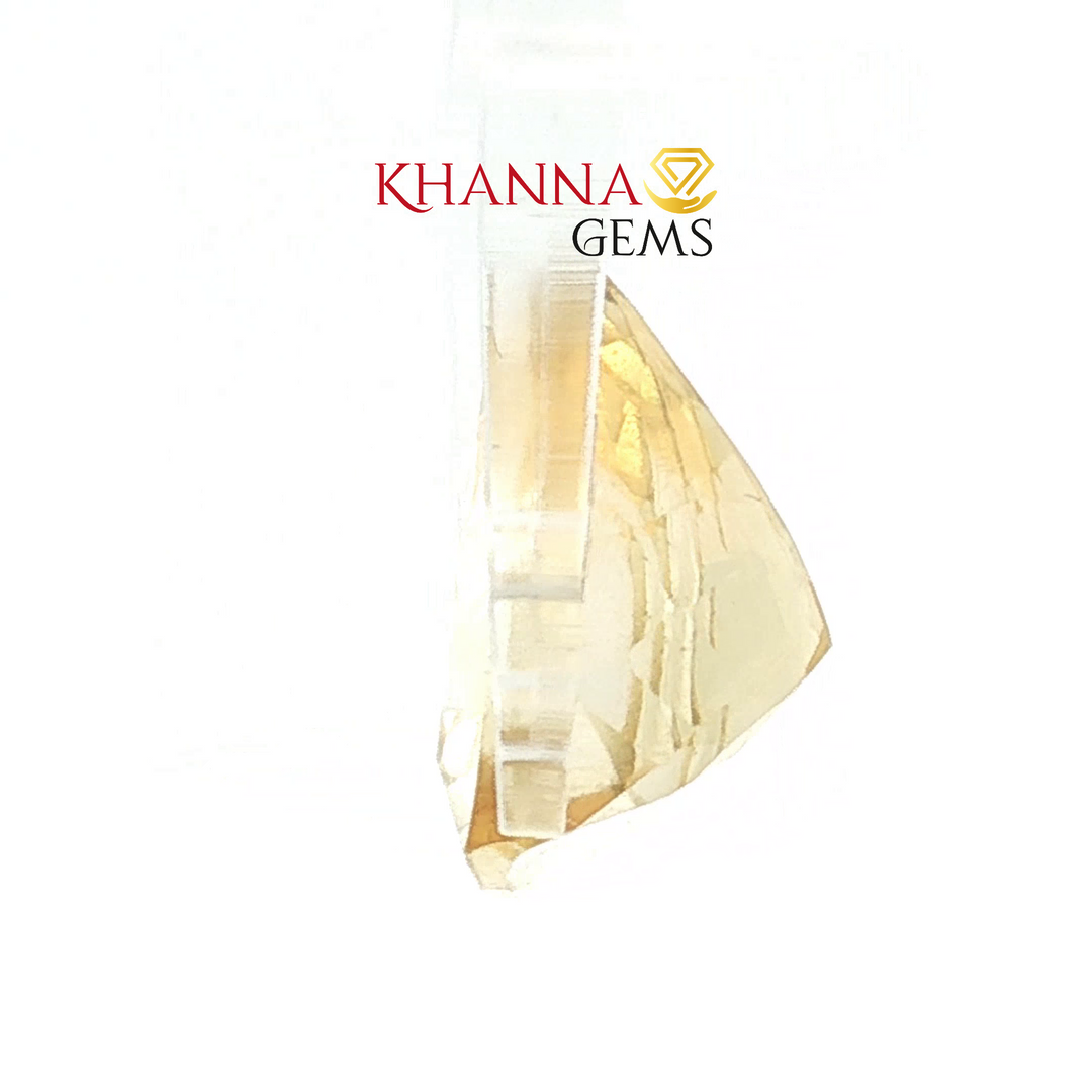 8.55/CT Natural Certified Golden Topaz Gemstone -GTZTRA014