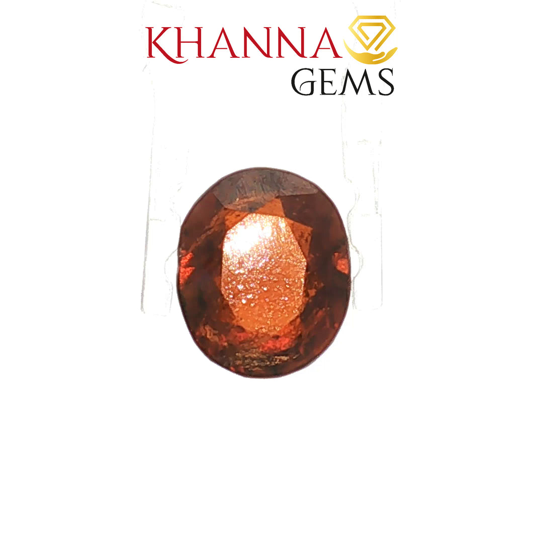 5.63/Carat Natural Hessonite Stone with Govt. Lab Certificate-101988