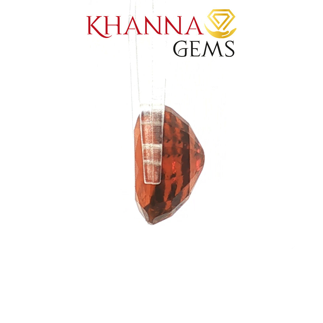 5.63/Carat Natural Hessonite Stone with Govt. Lab Certificate-101988