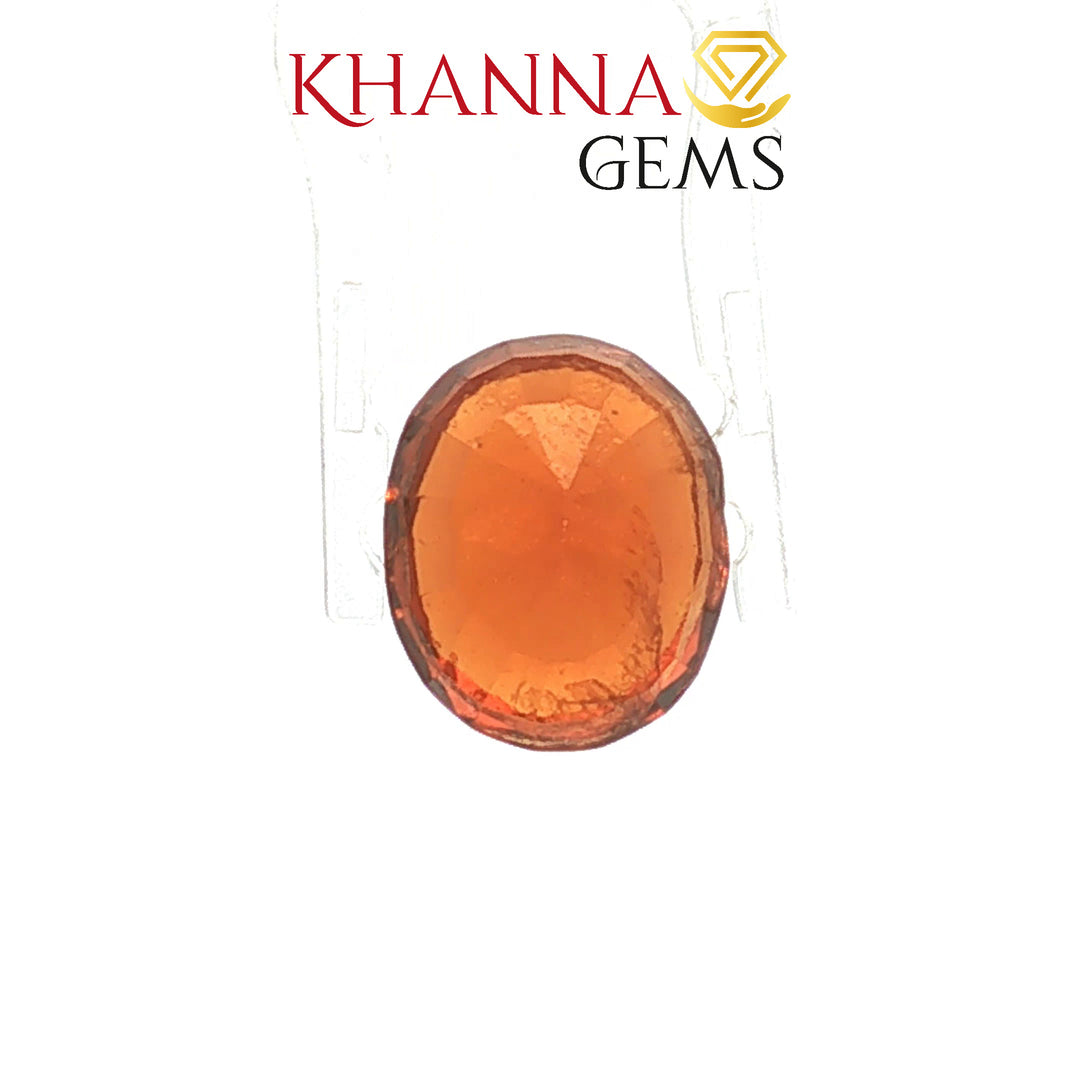 5.63/Carat Natural Hessonite Stone with Govt. Lab Certificate-101988