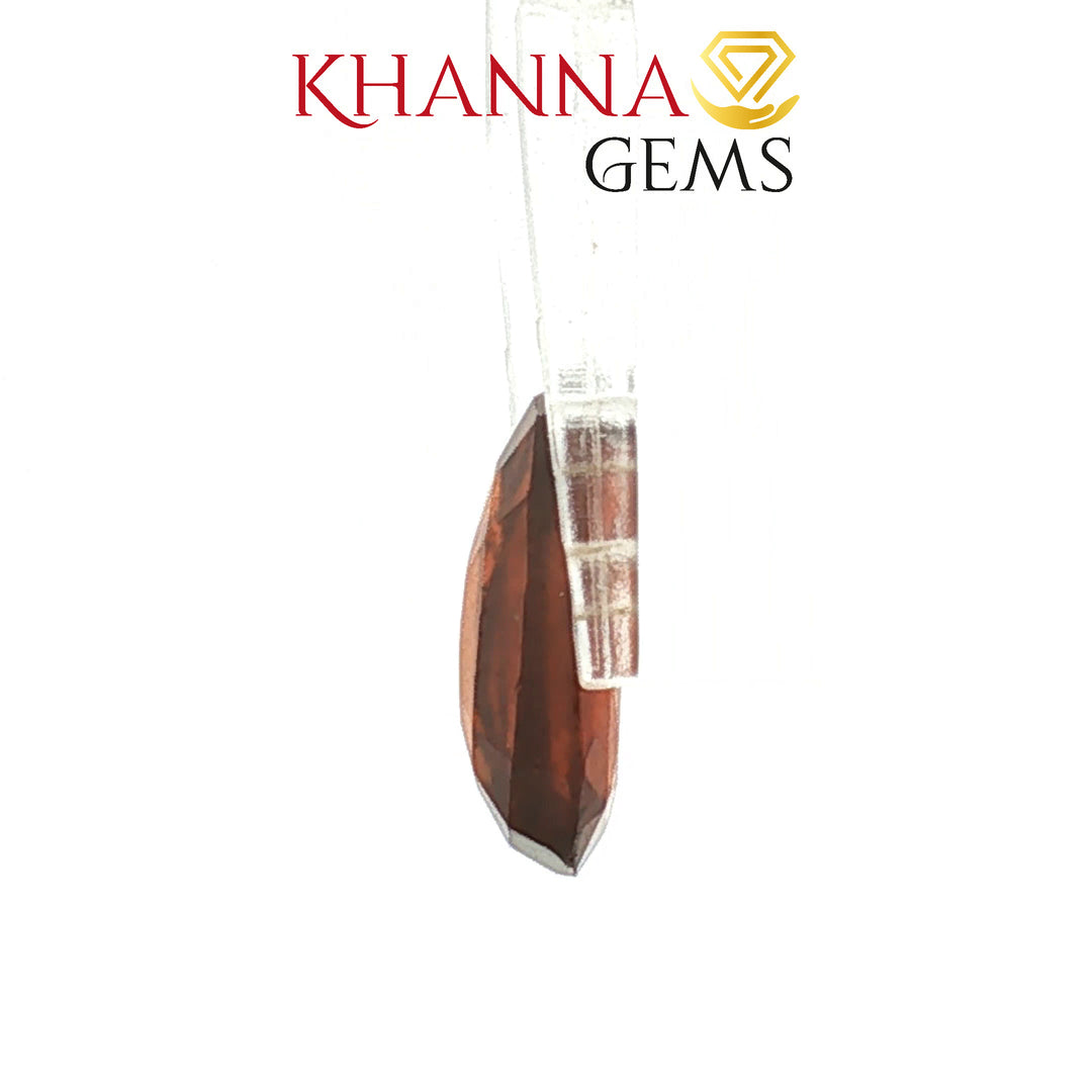 4.03/Carat Natural Hessonite Stone with Govt. Lab Certificate-102924