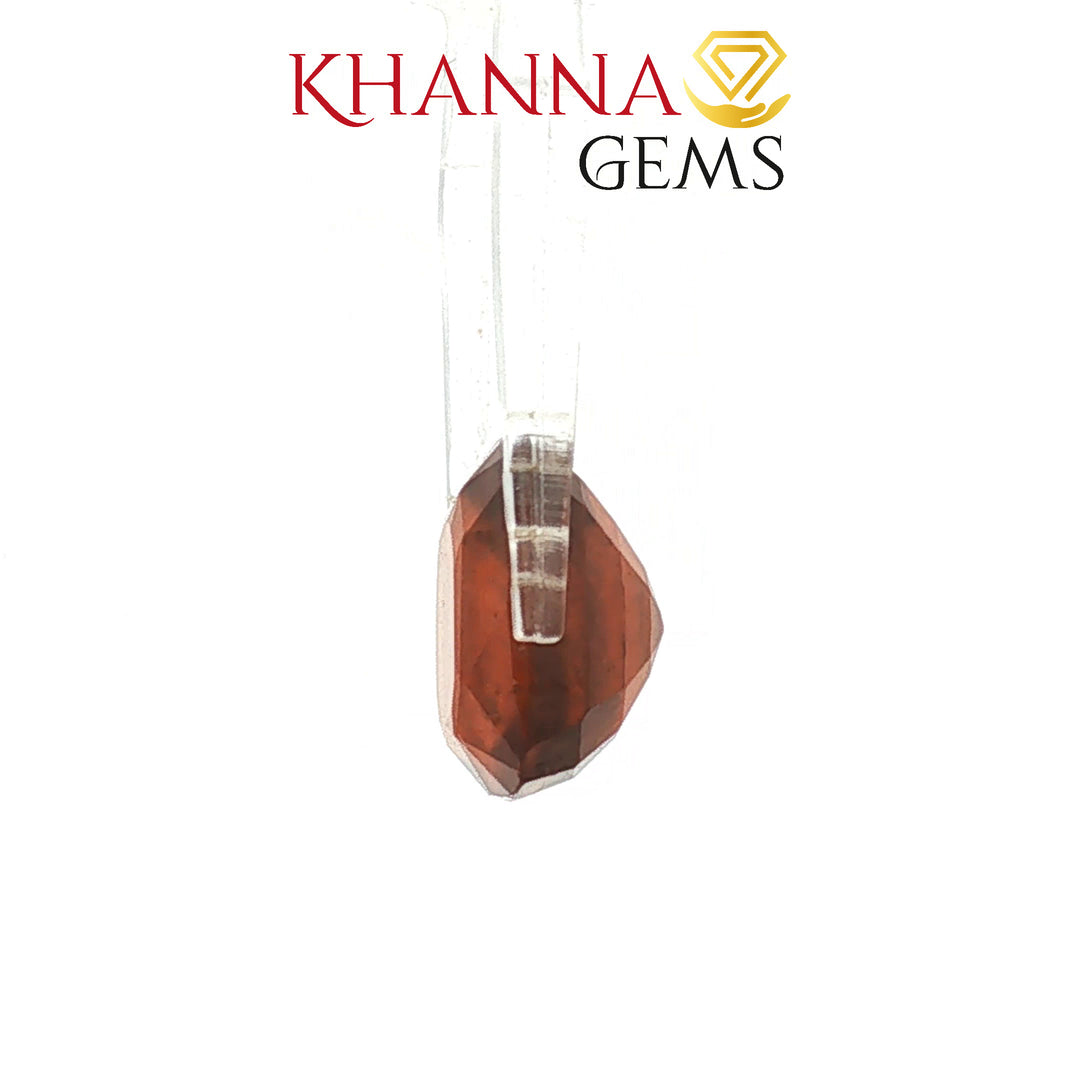 8.28/Carat Natural Hessonite Stone with Govt. Lab Certificate-107380