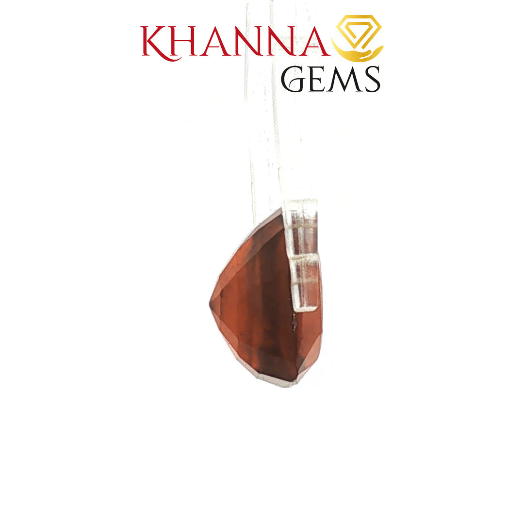 8.28/Carat Natural Hessonite Stone with Govt. Lab Certificate-107380