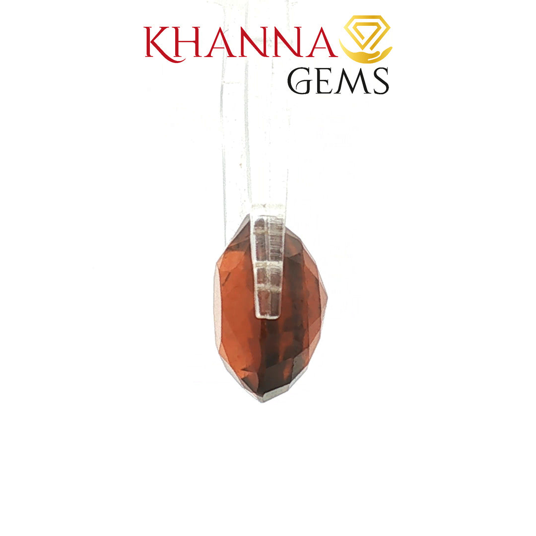 8.23/Carat Natural Hessonite Stone with Govt. Lab Certificate-107548