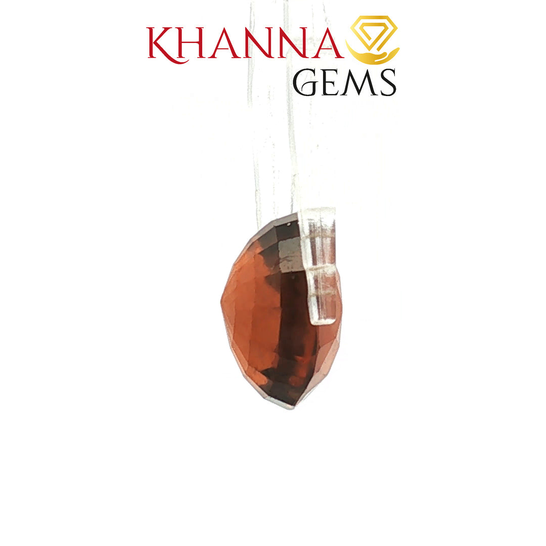 8.23/Carat Natural Hessonite Stone with Govt. Lab Certificate-107548