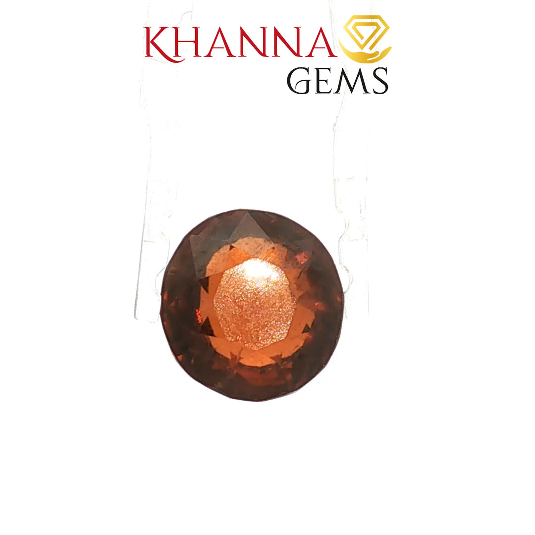 8.23/Carat Natural Hessonite Stone with Govt. Lab Certificate-107548