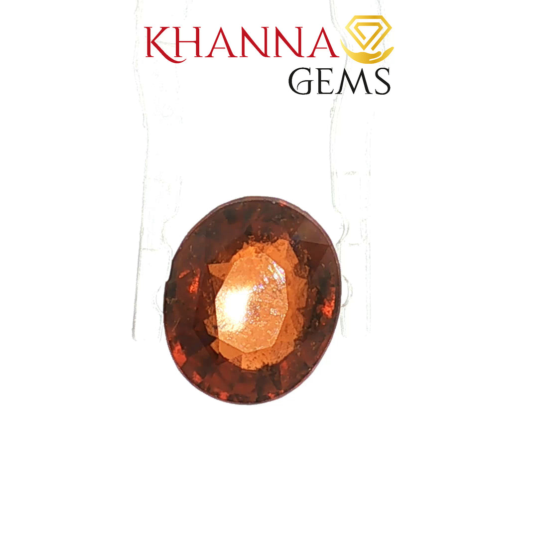 4.46/Carat Natural Hessonite Stone with Govt. Lab Certificate-107550