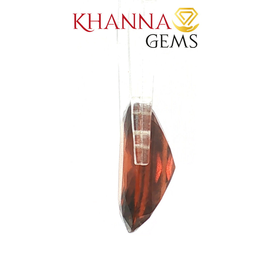 7.42/Carat Natural Hessonite Stone with Govt. Lab Certificate-115111