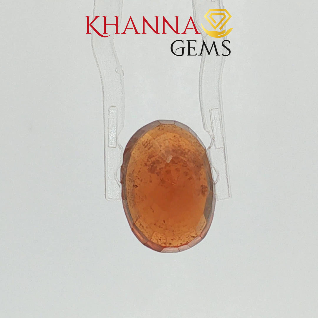 7.63/CT Natural Hessonite with Govt. Lab Certificate- 123838