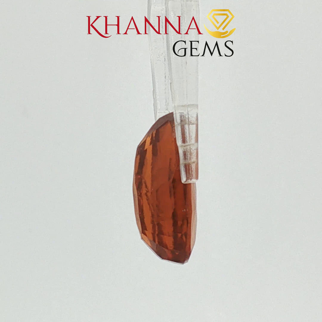 6.56/CT Natural Hessonite Stone with Govt. Lab Certificate-2305D6644