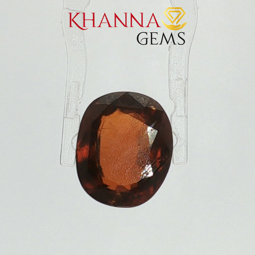 7.32/CT Natural Hessonite Stone with Govt. Lab Certificate-2538D7897