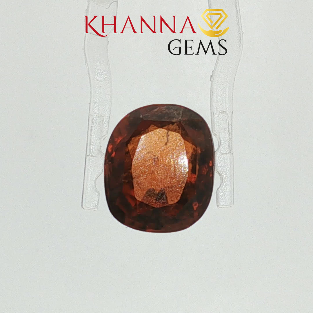 6.52/CT Natural Hessonite Stone with Govt. Lab Certificate-(2928D9578)