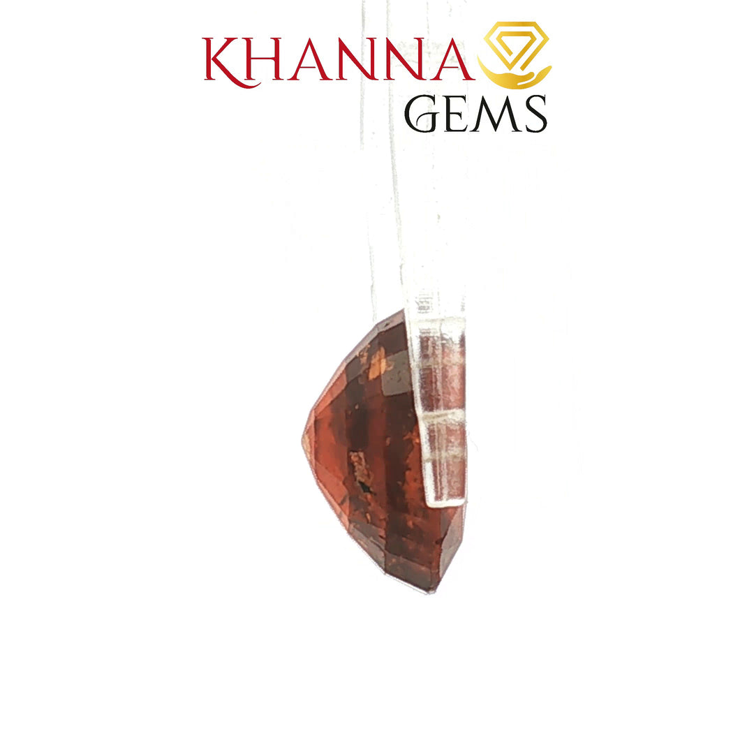 4.40/Carat Natural Hessonite Stone with Govt. Lab Certificate-77703
