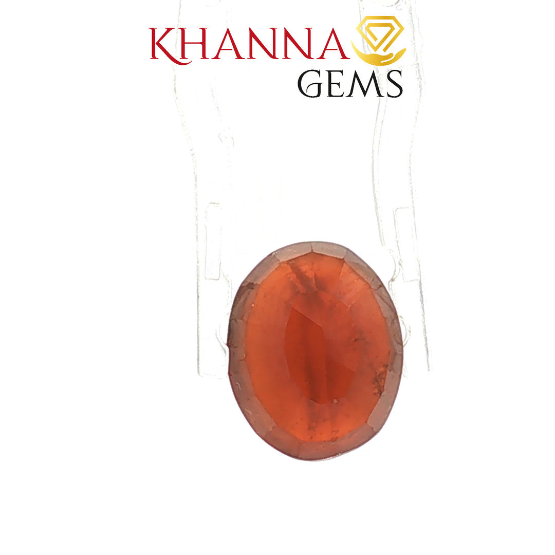 5.74/Carat Natural Hessonite Stone with Govt. Lab Certificate-81588
