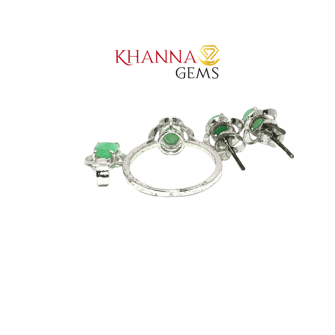 8.70/GM Royal GREEN ONYX Earrings - G0062