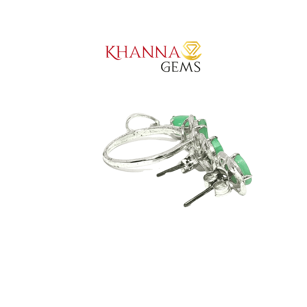 8.70/GM Royal GREEN ONYX Earrings - G0062