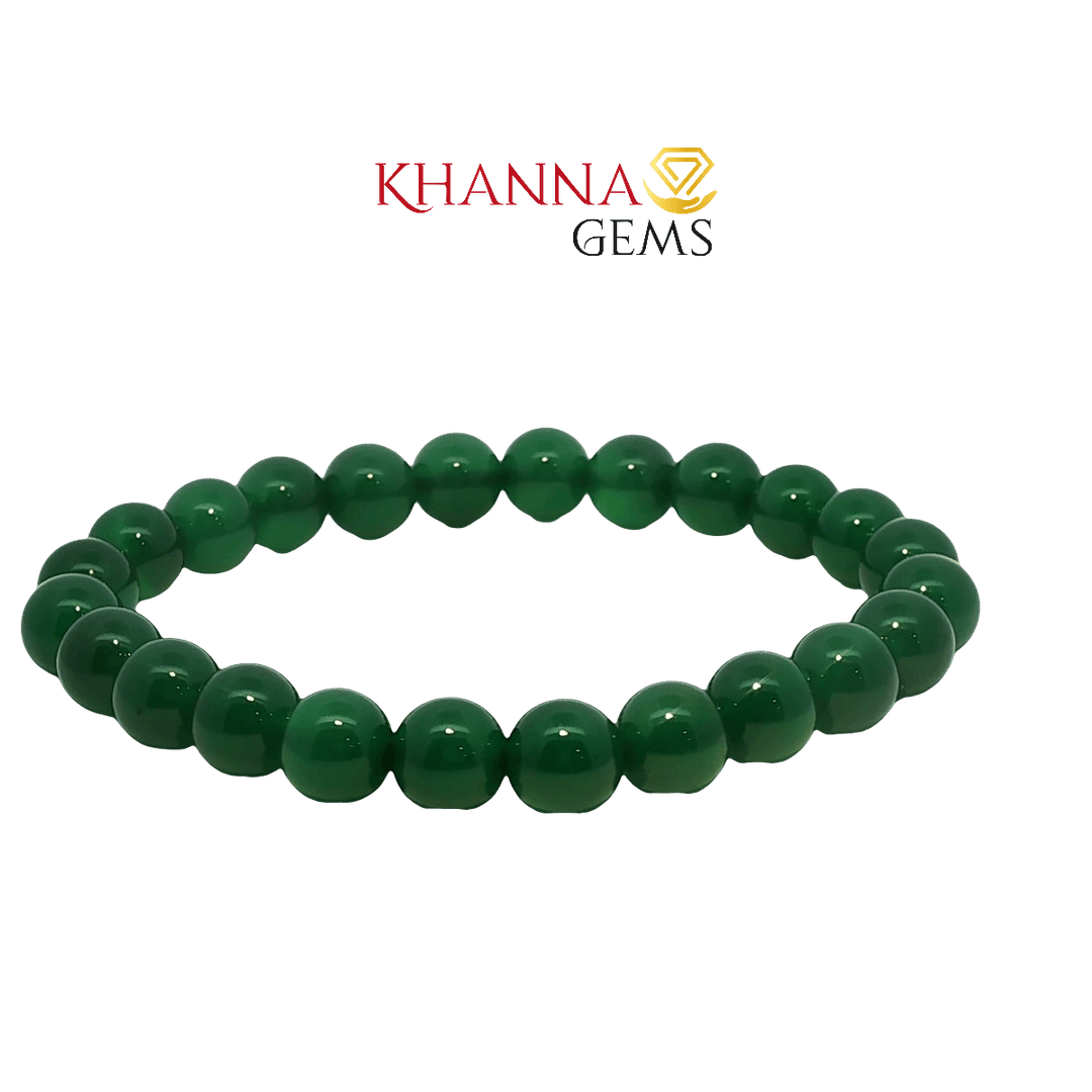Premium Green Onyx 8MM Round Gemstone Beads – NOO6007