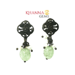 Load image into Gallery viewer, 4.40/GM Royal Green Quartz Earrings - G0053