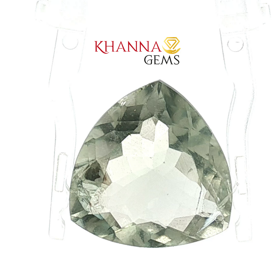 11.35/CT Natural Certified Green Amethyst Gemstone -GAMETRA044