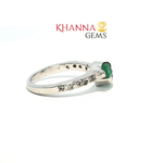 Load image into Gallery viewer, 2.71/GM  GREEN ONYX ZIRCON RING Earrings - G0614