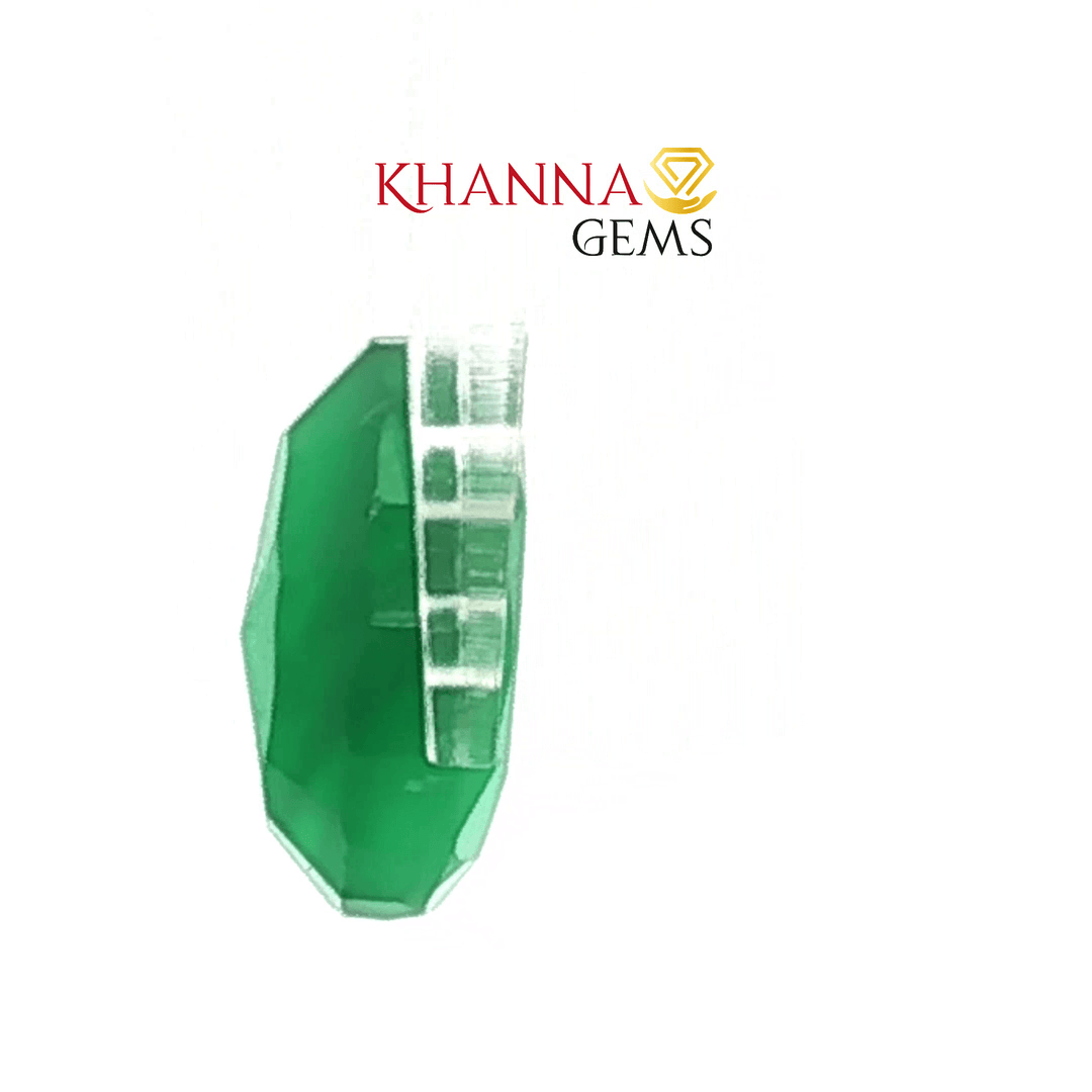 5.87/CT Natural Certified Green Onyx Gemstone -201558