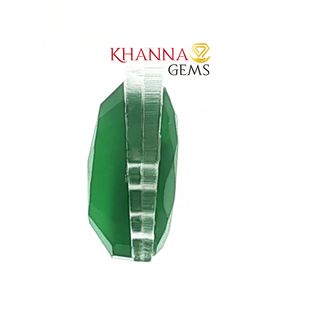 7.62/CT Natural Certified Green Onyx Gemstone -201868