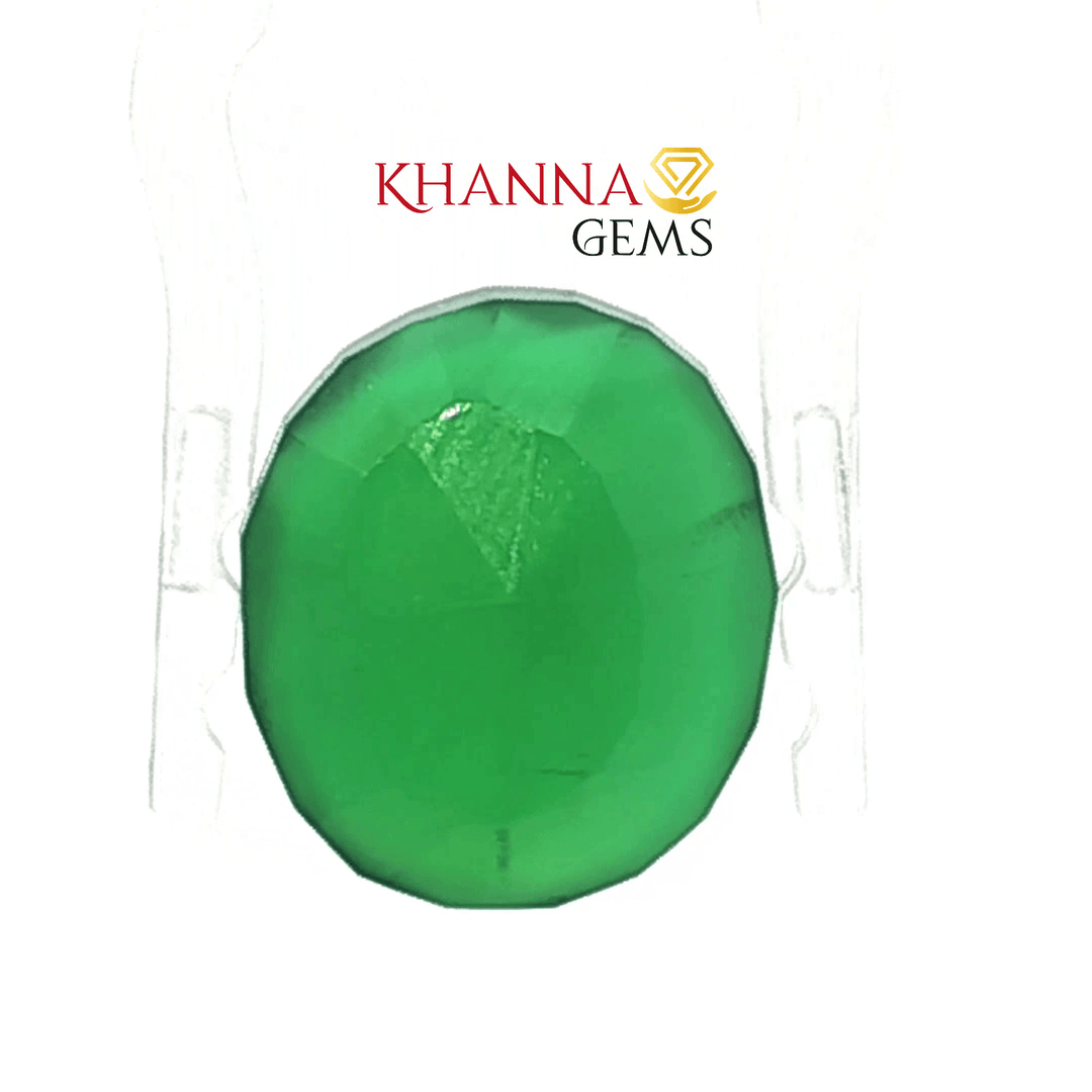 7.62/CT Natural Certified Green Onyx Gemstone -201868