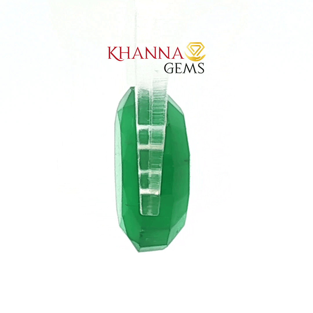 4.01/CT Natural Certified Green Onyx Gemstone -251350