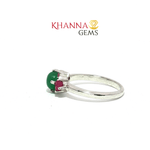 Load image into Gallery viewer, 2.41/GM  GREEN ONYX RUBY RING Earrings - G0612