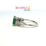 Load image into Gallery viewer, 3.39/GM  GREEN ONYX ZIRCON RING Earrings - G0609