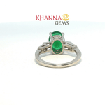 Load image into Gallery viewer, 3.39/GM  GREEN ONYX ZIRCON RING Earrings - G0609