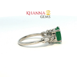 Load image into Gallery viewer, 3.39/GM  GREEN ONYX ZIRCON RING Earrings - G0609