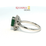 Load image into Gallery viewer, 4.30/GM  GREEN ONYX ZIRCON RING Earrings - G0610