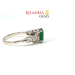 Load image into Gallery viewer, 3.27/GM  GREEN ONYX ZIRCON RING Earrings - G0611