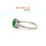 Load image into Gallery viewer, 2.11/GM  GREEN ONYX ZIRCON RING Earrings - G0613