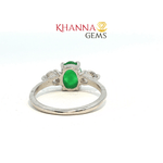 Load image into Gallery viewer, 2.11/GM  GREEN ONYX ZIRCON RING Earrings - G0613