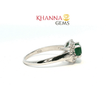Load image into Gallery viewer, 2.62/GM  GREEN ONYX ZIRCON RING Earrings - G0615