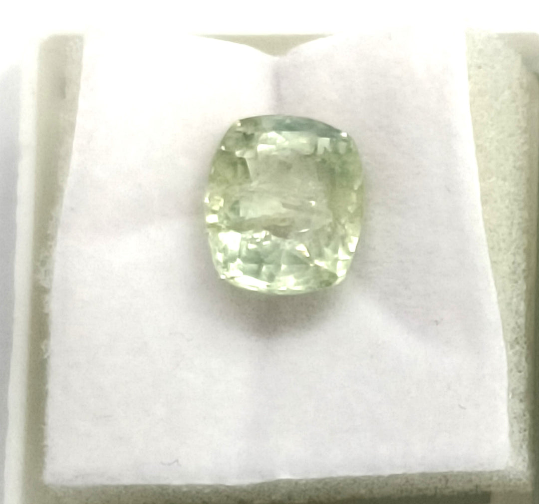 5.96/CT Natural Green Sapphire with Govt. Lab Certified Gemstone-106385
