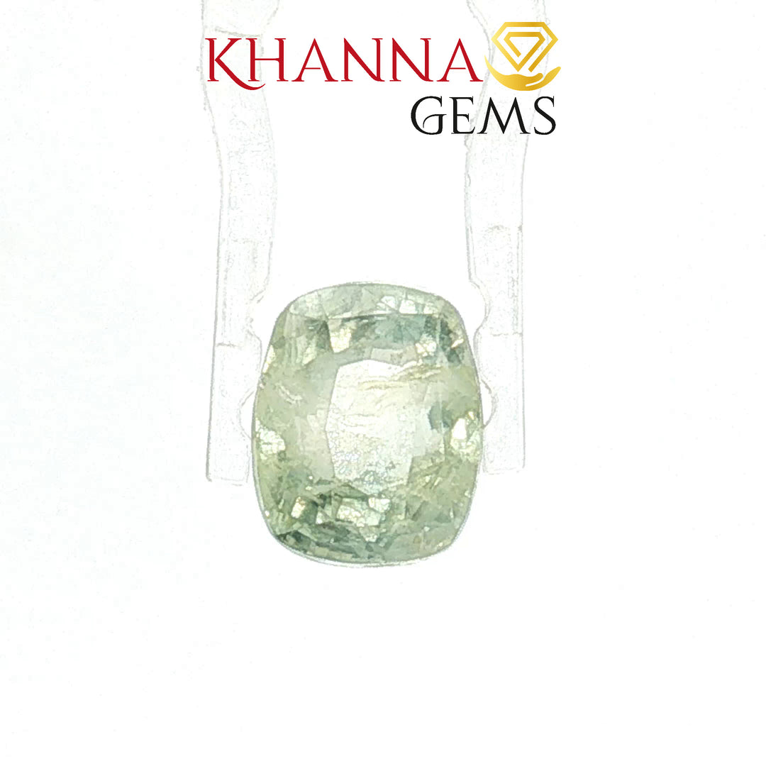 5.96/CT Natural Green Sapphire stone with Govt. Lab Certificate-106385