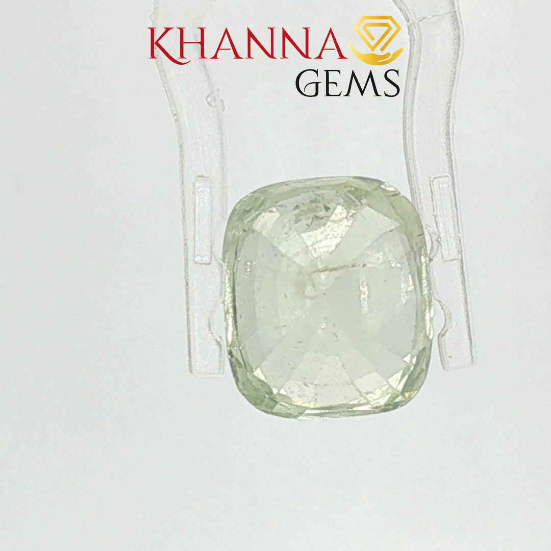 7.41/CT Natural Green Sapphire with Govt. Lab Certificate-1402D3016