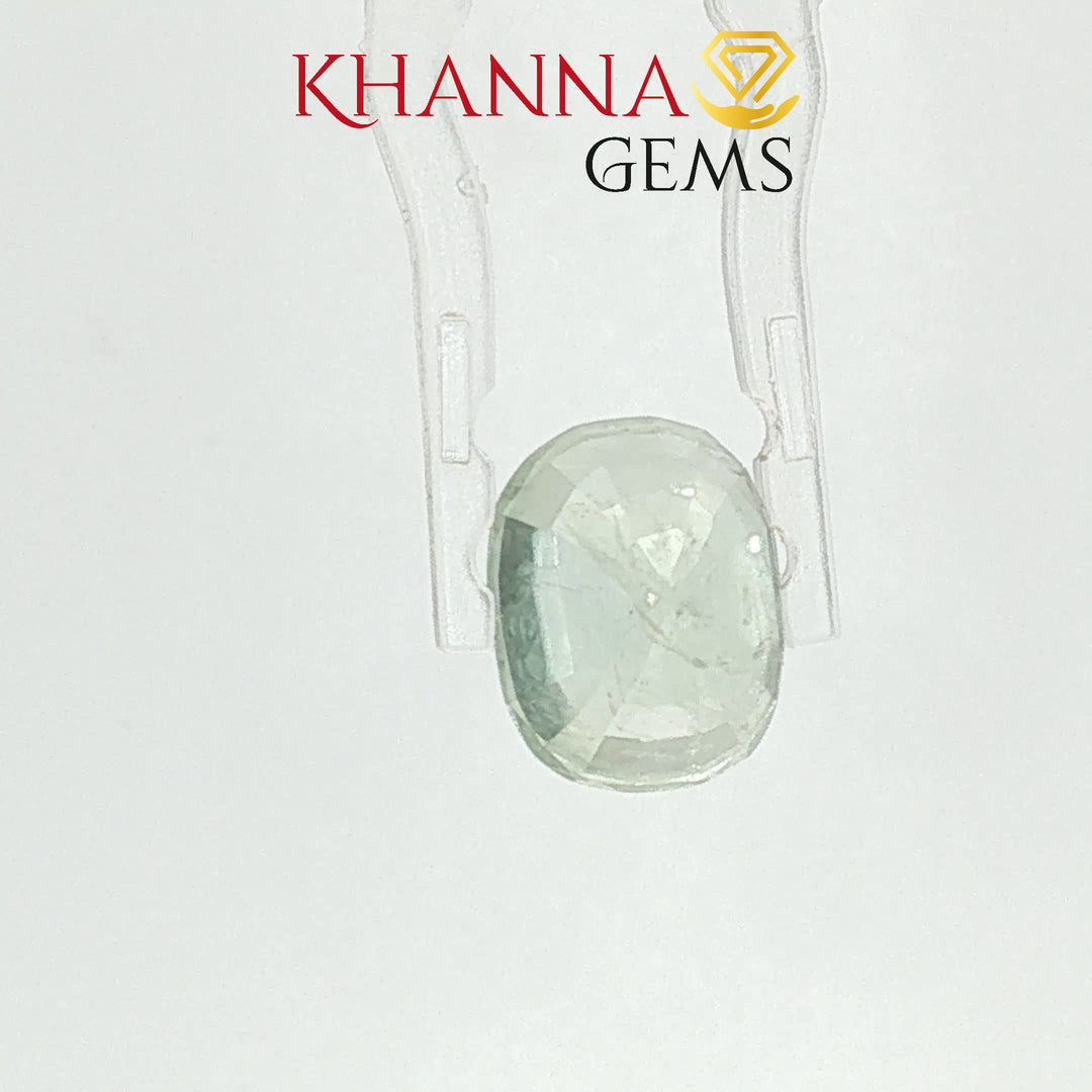5.50/CT Natural Green Sapphire Stone with Govt. Lab Certificate-98774