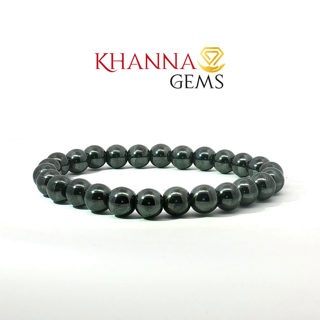 Natural Gunmetal/Hematite Bracelet