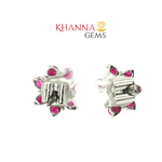 Load image into Gallery viewer, 5.7/GM Natural Ruby &amp; Black Onyx Earrings - ROE00220