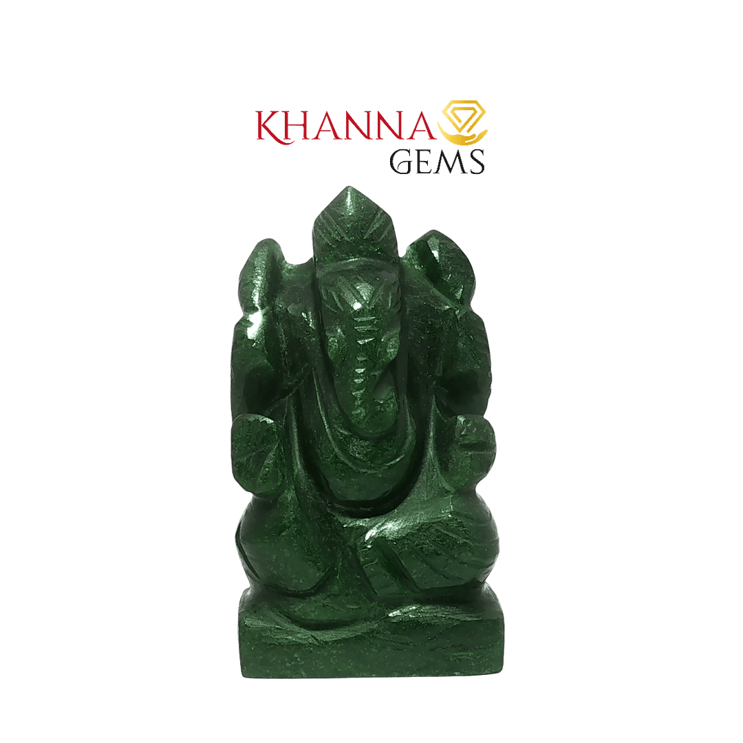 114.90/GM JADE STONE GANPATI - JADGAN001